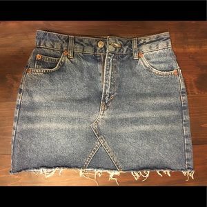 Topshop denim skirt
